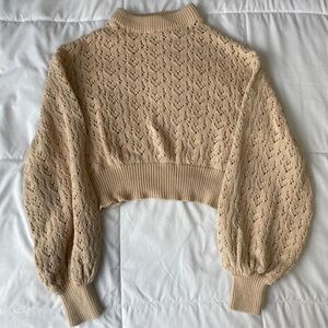 Elegant Beige Women's Sweater